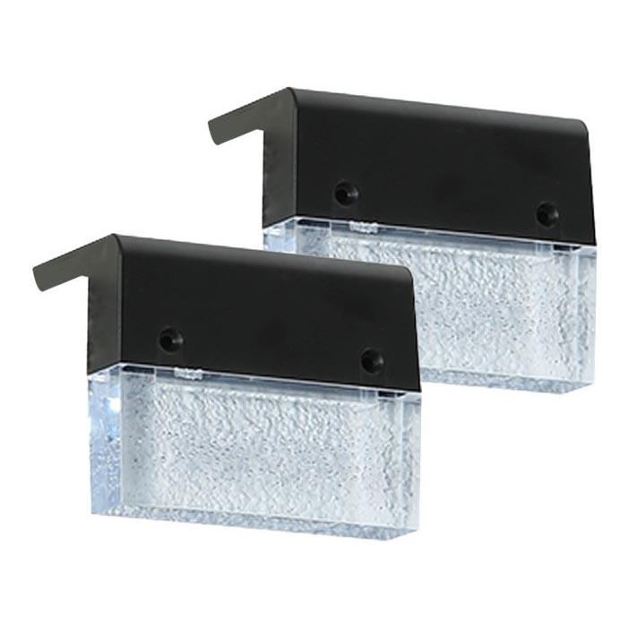 ZESTAW 2x LED RGB kinkiet solarny LED/1W/1,2V 3500K IP65 600 mAh