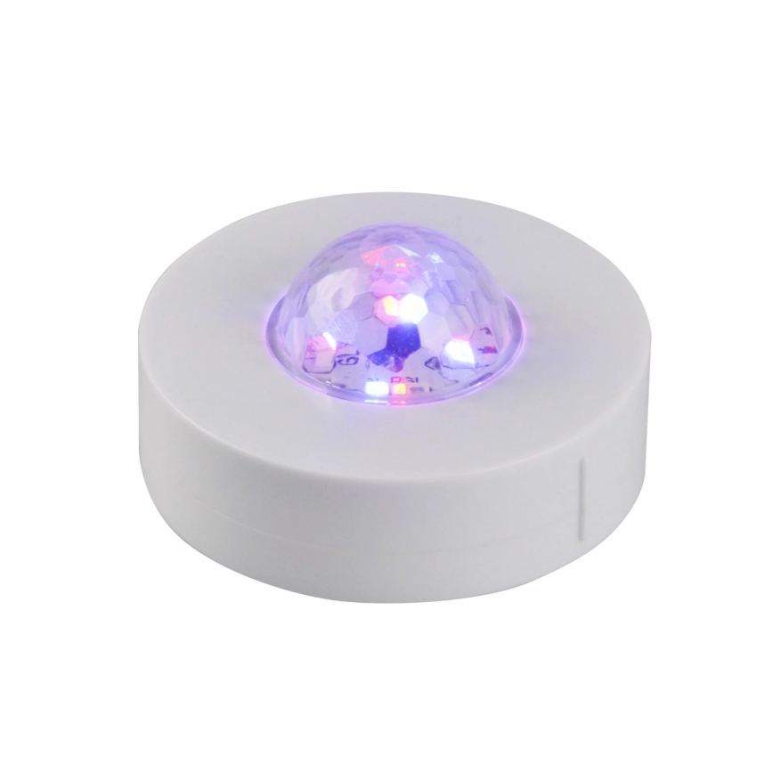 ZESTAW 2x LED RGB Ściemnialne oświetlenie dekoracyjne FESTA 3xAAA/4,5V + pilot zdalnego sterowania