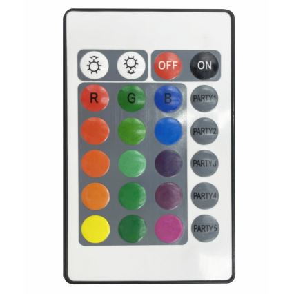 ZESTAW 2x LED RGB Ściemnialne oświetlenie dekoracyjne FESTA 3xAAA/4,5V + pilot zdalnego sterowania