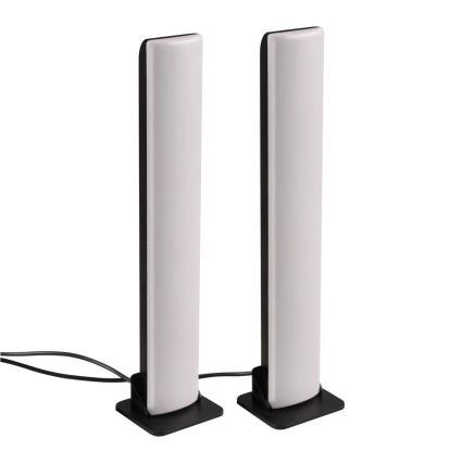 ZESTAW 2x LED RGB Ściemnialna lampa stołowa GAMER LED/5W/5V + pilot zdalnego sterowania