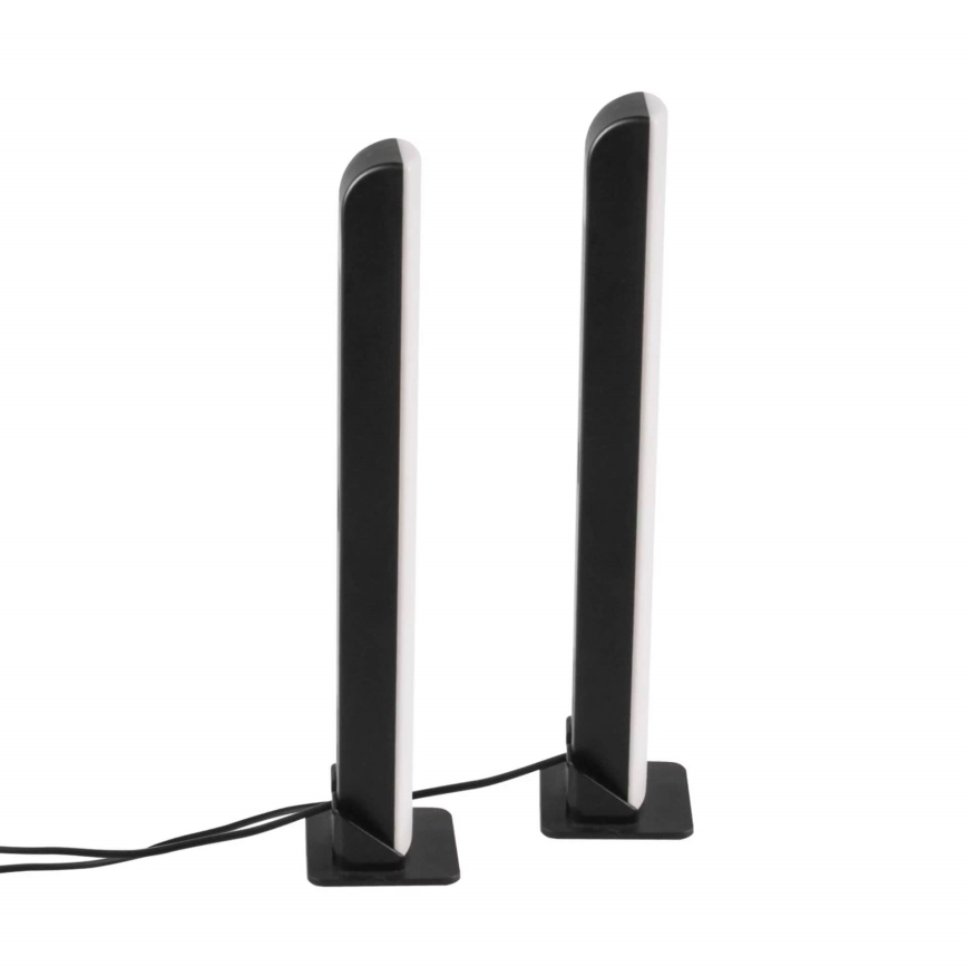 ZESTAW 2x LED RGB Ściemnialna lampa stołowa GAMER LED/5W/5V + pilot zdalnego sterowania