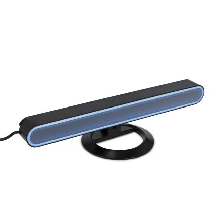 ZESTAW 2x LED RGBIC ściemniana lampa stołowa LED/5W/5V czarna + pilot zdalnego sterowania