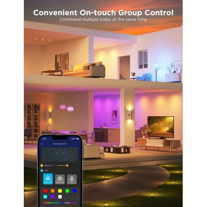ZESTAW 2x ściemnialnych żarówek LED RGBWW MATTER GU10/4,8W/230V 2700-6500K Wi-Fi - Govee