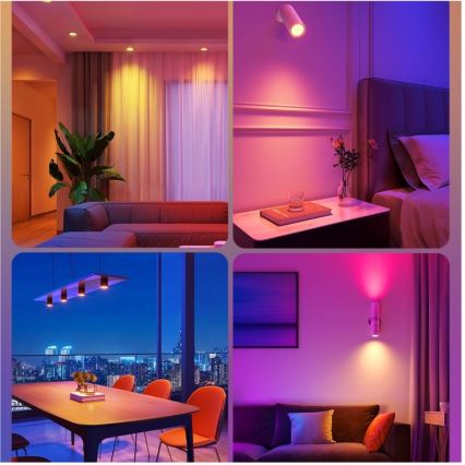 ZESTAW 2x LED RGBWW Żarówka ściemnialna E14/5W/230V 2700-6500K Wi-Fi - Govee