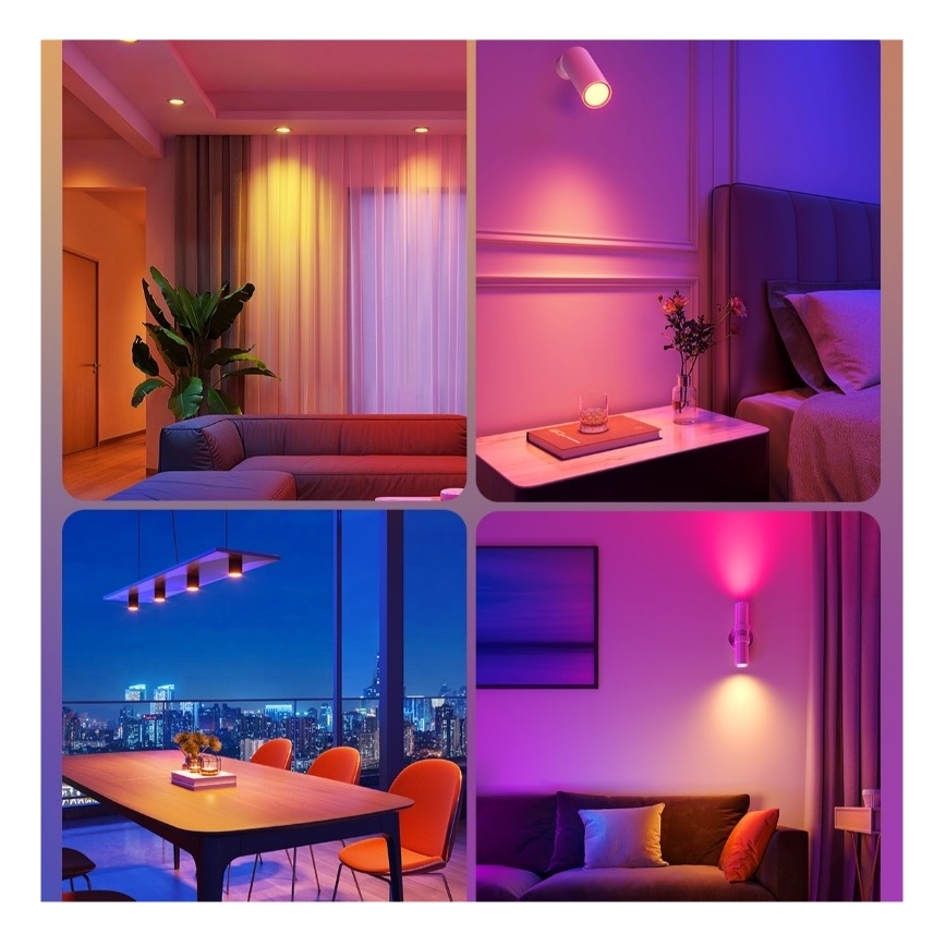 ZESTAW 2x LED RGBWW Żarówka ściemnialna E14/5W/230V 2700-6500K Wi-Fi - Govee