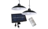 ZESTAW 2x LED Ściemnialna solarna lampa wisząca z czujnikiem zmierzchu LED/6W/3,7V 2000 mAh IP44 + Pilot zdalnego sterowania