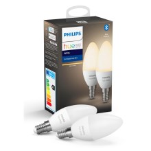 ZESTAW 2x LED Ściemnialna żarówka Philips Hue WHITE E14/5,5W/230V 2700K