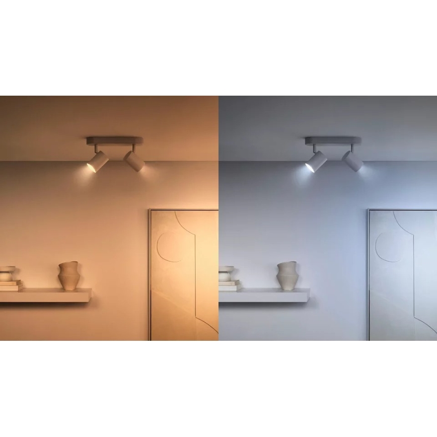 Zestaw 2x ściemnialnych żarówek LED z czujnikami ruchu PAR16 GU10/4,7W/230V 2700-6500K CRI 90 Wi-Fi - WiZ