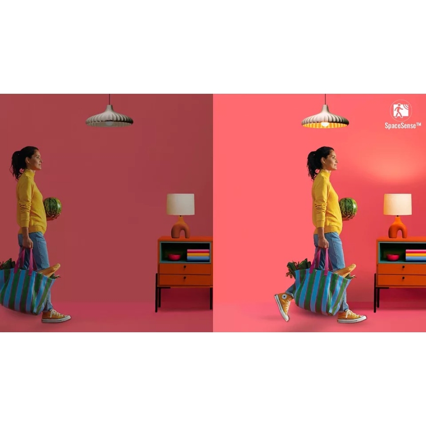 Zestaw 2x ściemnialnych żarówek LED z czujnikami ruchu PAR16 GU10/4,7W/230V 2700-6500K CRI 90 Wi-Fi - WiZ