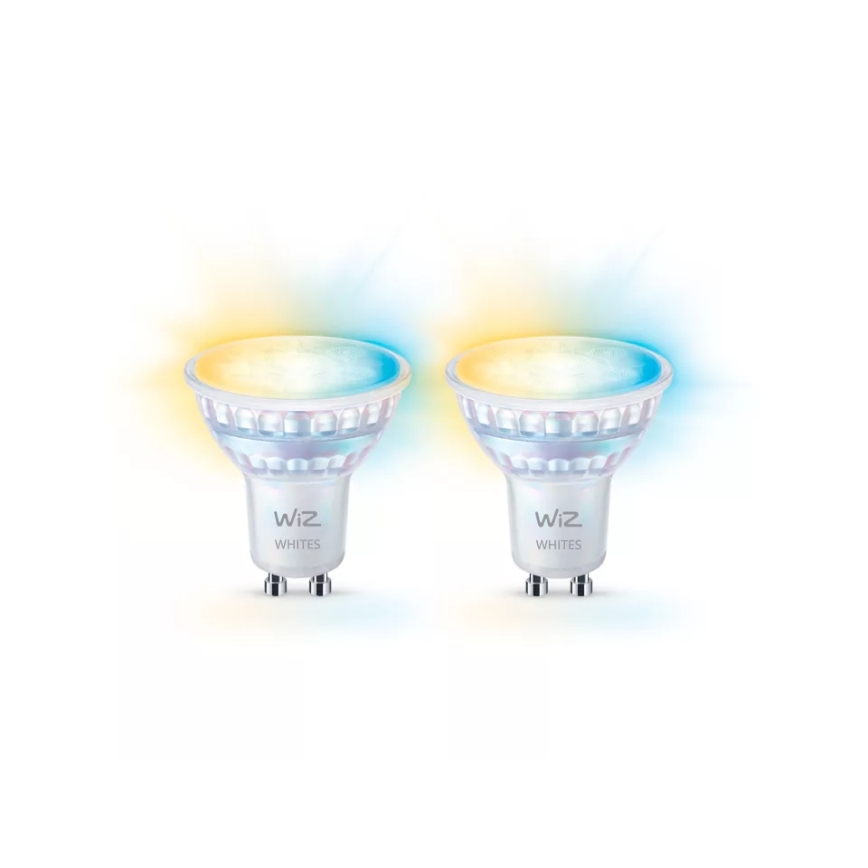 Zestaw 2x ściemnialnych żarówek LED z czujnikami ruchu PAR16 GU10/4,7W/230V 2700-6500K CRI 90 Wi-Fi - WiZ