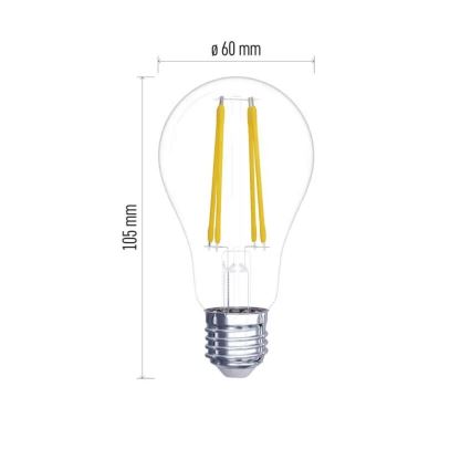 ZESTAW 2x LED Żarówka FILAMENT A60 E27/5,9W/230V 2700K