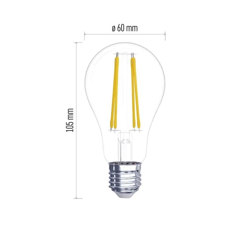 ZESTAW 2x LED Żarówka FILAMENT A60 E27/5,9W/230V 2700K