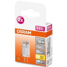 ZESTAW 2x LED Żarówka G4/0,9W/12V 2700K - Osram