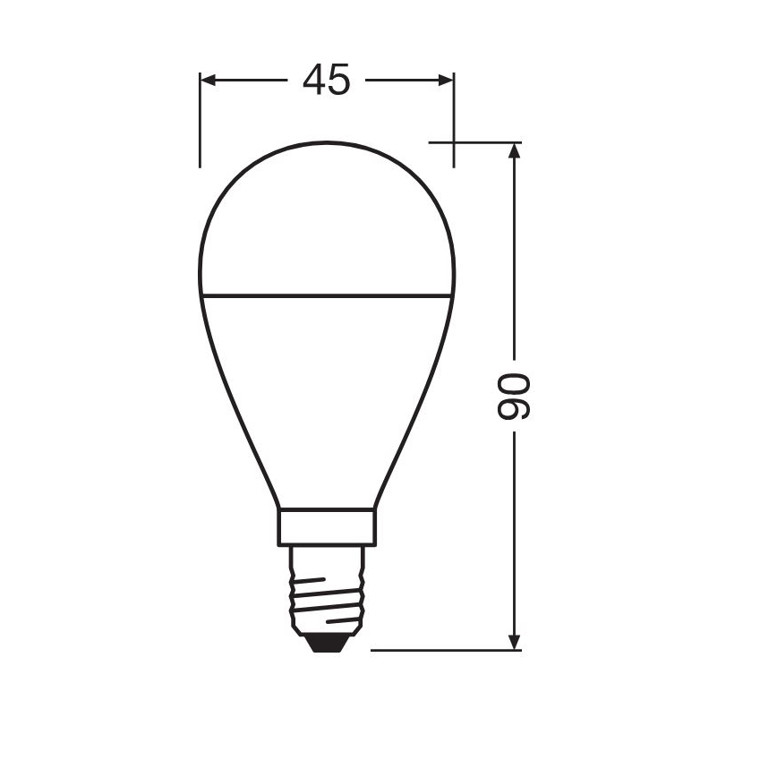 ZESTAW 2x LED Żarówka P45 E14/7W/230V 3000K - Osram