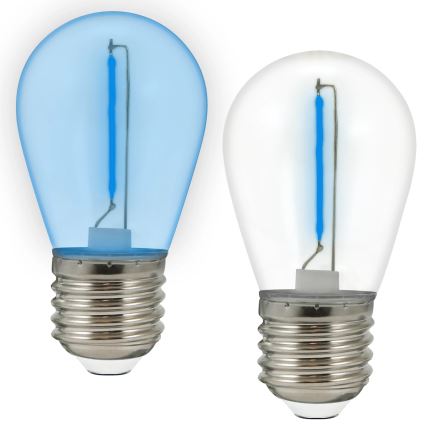 ZESTAW 2x Żarówka LED PARTY E27/0,3W/36V niebieska