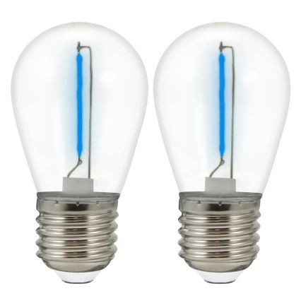 ZESTAW 2x Żarówka LED PARTY E27/0,3W/36V niebieska