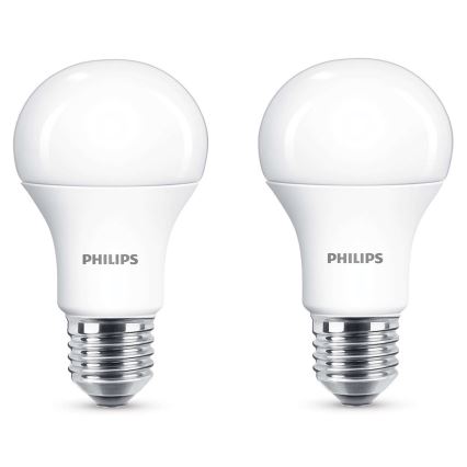 SADA 2x LED Żarówka Philips E27/13W/230V