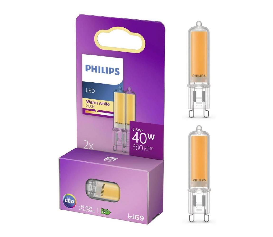 ZESTAW 2x LED Żarówka Philips G9/3,5W/230V 2700K