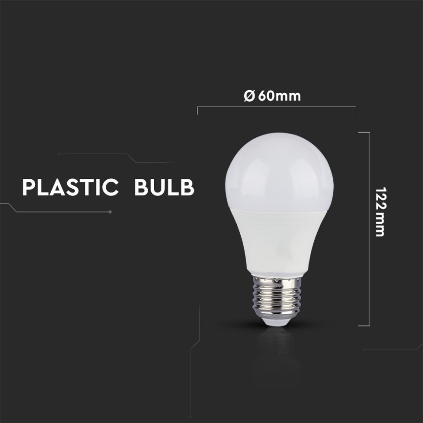 ZESTAW 2x LED Żarówka ściemnialna A60 E27/9W/230V 4000K