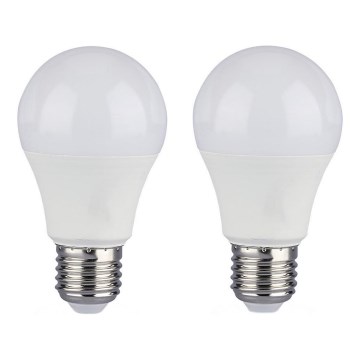 ZESTAW 2x LED Żarówka ściemnialna A60 E27/9W/230V 6400K