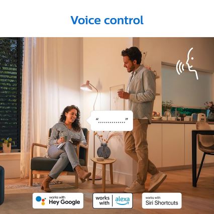 ZESTAW 2x LED Żarówka ściemnialna Philips A60 E27/8W/230V Wi-Fi