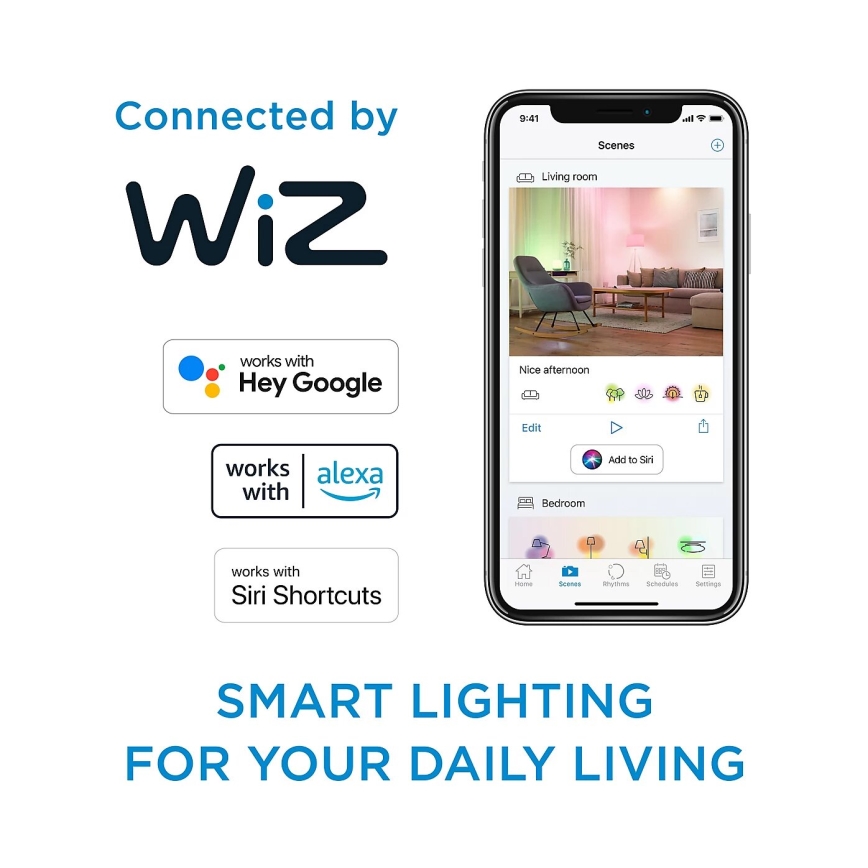ZESTAW 2x LED Żarówka ściemnialna Philips A60 E27/8W/230V Wi-Fi