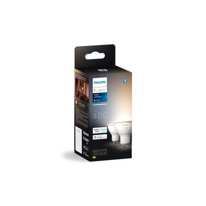 ZESTAW 2x LED Żarówka ściemnialna Philips Hue WHITE AMBIANCE GU10/4,2W/230V 2200-6500K
