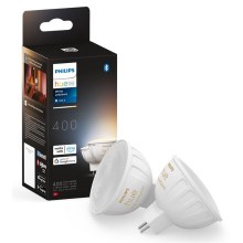 ZESTAW 2x LED Żarówka ściemnialna Philips Hue White Ambiance GU5,3/MR16/5,1W/12V 2200-6500K