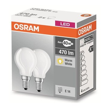 ZESTAW 2x LED Żarówka VINTAGE P40 E14/4W/230V 2700K - Osram