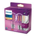 ZESTAW 2x LED Żarówka VINTAGE Philips A60 E27/4,3W/230V 2700K