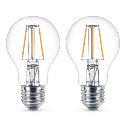 ZESTAW 2x LED Żarówka VINTAGE Philips E27/4W/230V 2700K