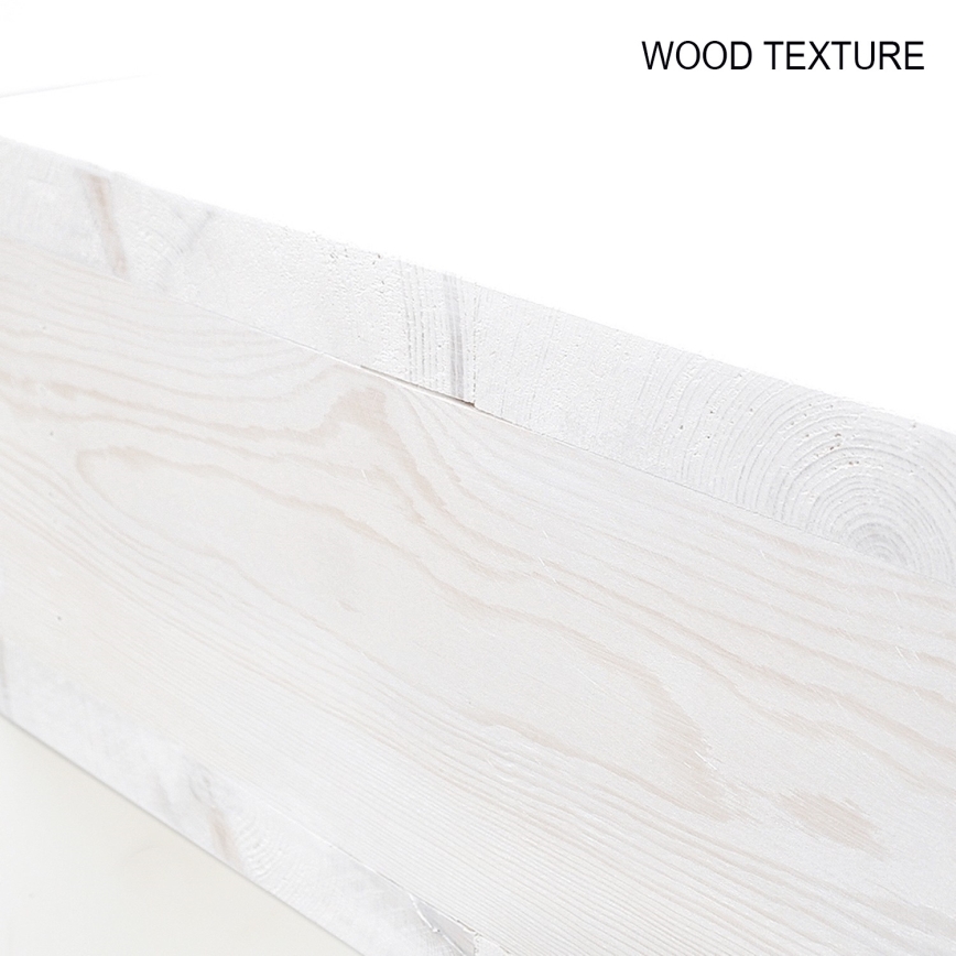 Zestaw 2x półek DIA, biały/czarny