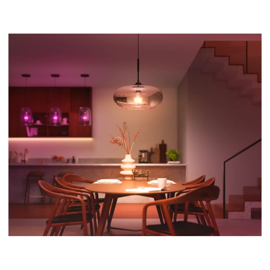 Zestaw 2x ściemnialnych żarówek LED Philips Hue WHITE AND COLOR AMBIANCE E27/6W/230V 1000-20000K
