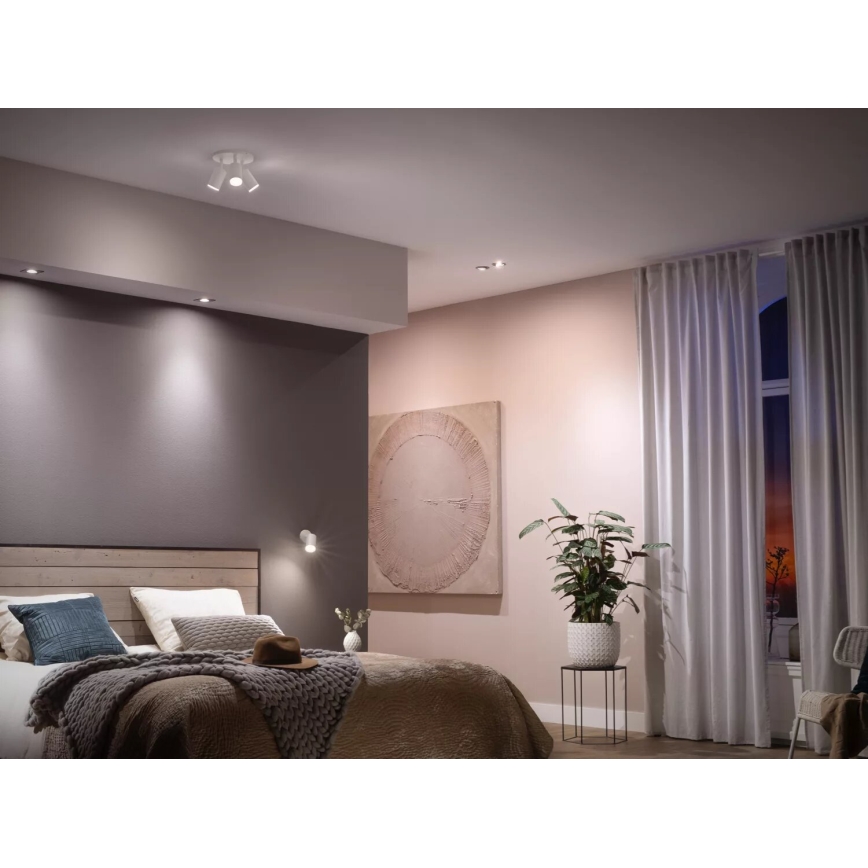 Zestaw 2x ściemnialne żarówki LED Philips Hue White Ambiance GU10/4,2W/230V 2200-6500K + Hue Bridge