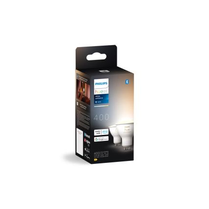 Zestaw 2x ściemnialne żarówki LED Philips Hue White Ambiance GU10/4,2W/230V 2200-6500K + Hue Bridge