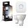 Zestaw 2x ściemnialne żarówki LED Philips Hue White Ambiance GU10/4,2W/230V 2200-6500K + Hue Bridge