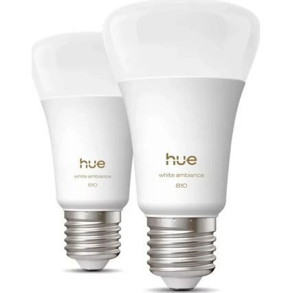 Zestaw 2x ściemnialne żarówki LED Philips Hue WHITE E27/7W/230V 2700K