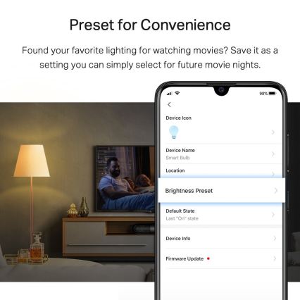 ZESTAW 2x ściemnialnych żarówek LED A60 E27/8,7W/230V 2700K Wi-Fi - TP-Link