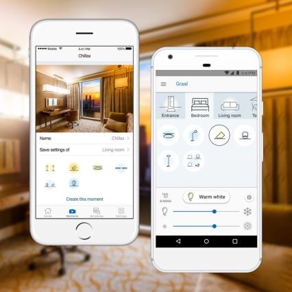 ZESTAW 2x ściemnialnych żarówek LED A60 E27/9W/230V 2700K Wi-Fi + pilot zdalnego sterowania - WiZ