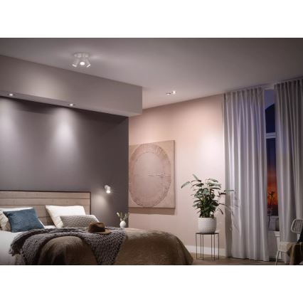 ZESTAW 2x ściemnialnych żarówek LED Philips Hue WHITE AMBIANCE GU10/4,2W/230V 2200-6500K + ściemniacz