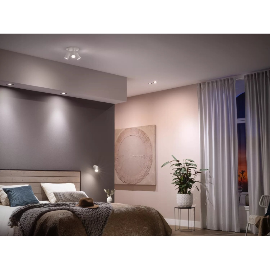 ZESTAW 2x ściemnialnych żarówek LED Philips Hue WHITE AMBIANCE GU10/4,2W/230V 2200-6500K + ściemniacz