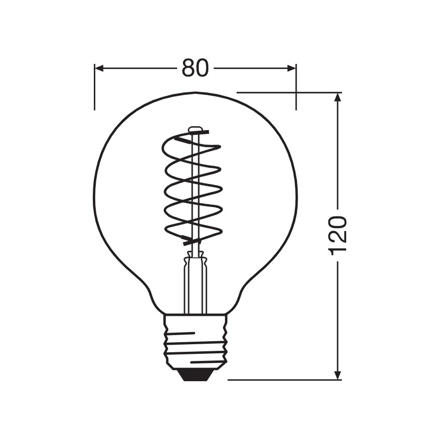 Zestaw 2x ściemnialnych żarówek LED VINTAGE FILAMENT E27/4,8W/230V 2200K - Osram