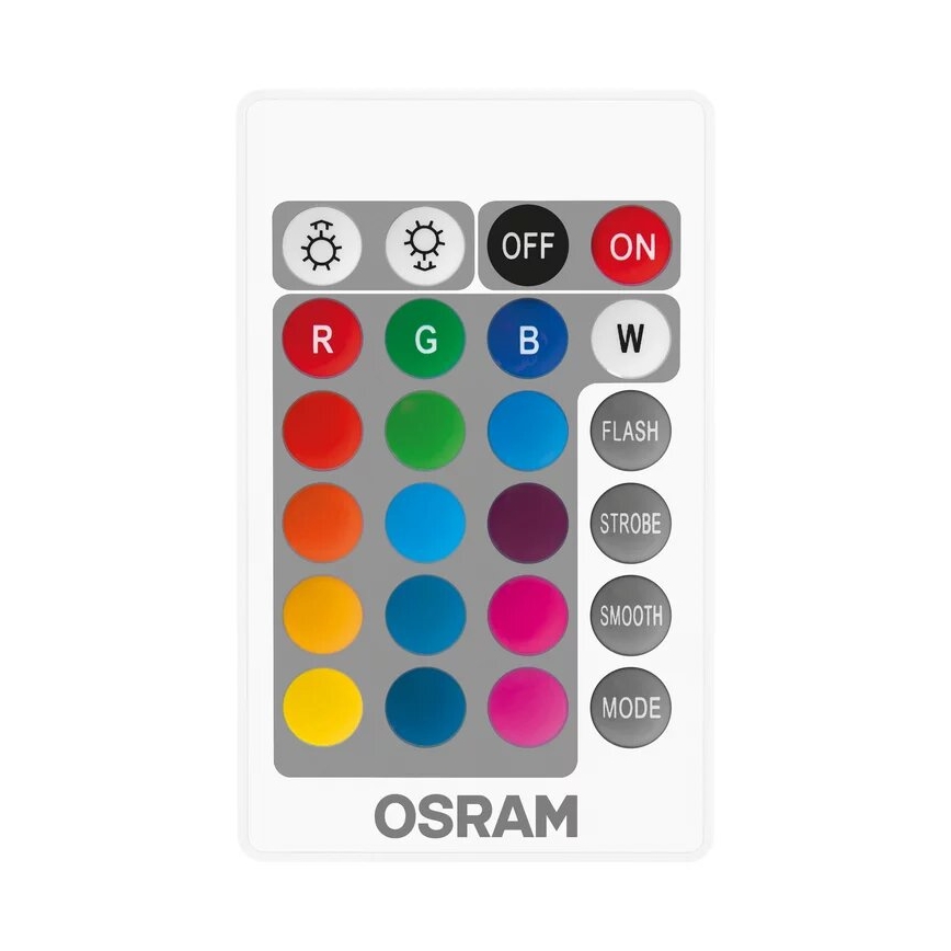 ZESTAW 2x Ściemniana żarówka LED RGBW B38 E14/4,9W/230V 2700K + zdalne sterowanie - Osram