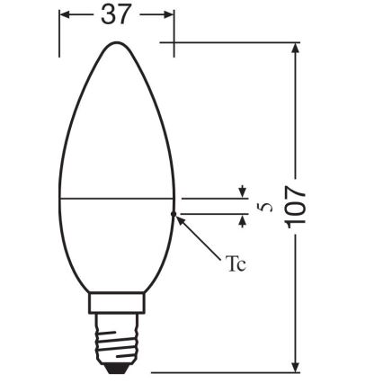 ZESTAW 2x Ściemniana żarówka LED RGBW B38 E14/4,9W/230V 2700K + zdalne sterowanie - Osram