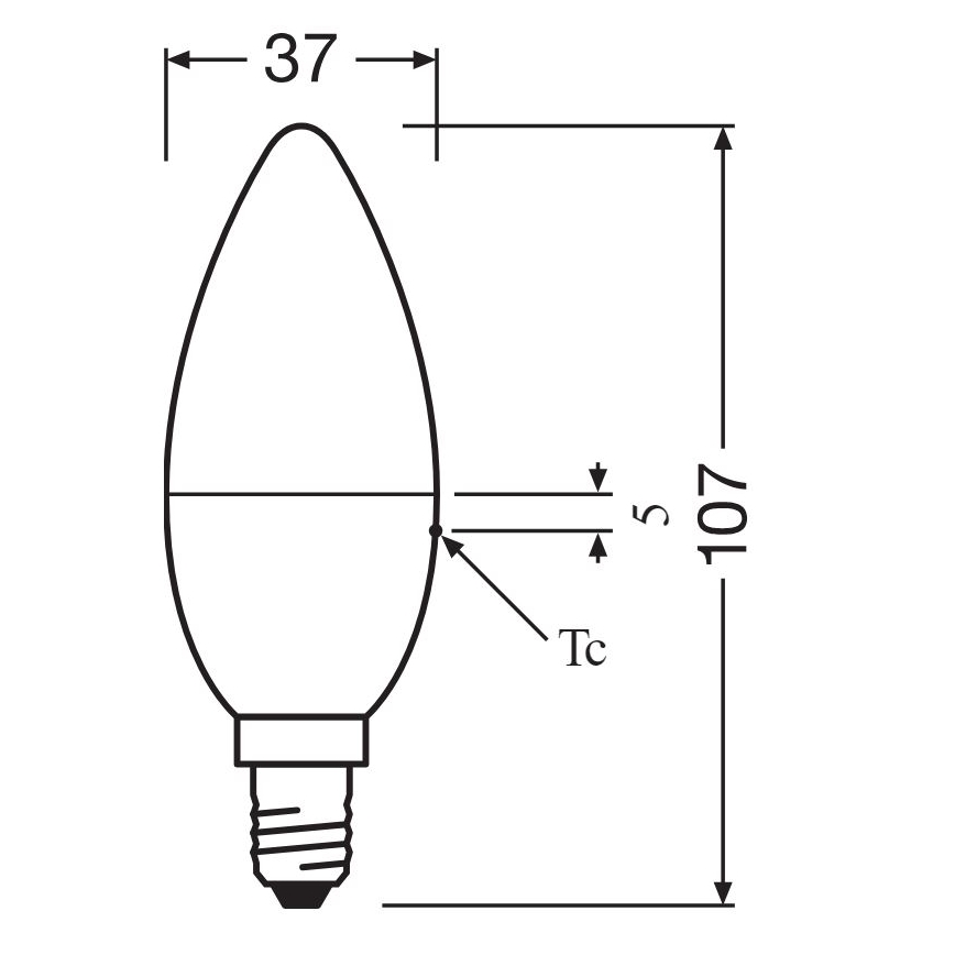 ZESTAW 2x Ściemniana żarówka LED RGBW B38 E14/4,9W/230V 2700K + zdalne sterowanie - Osram