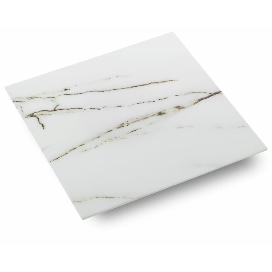ZESTAW 2x Stolik kawowy LIGHT 42x45 cm zl./biały dekor marmur