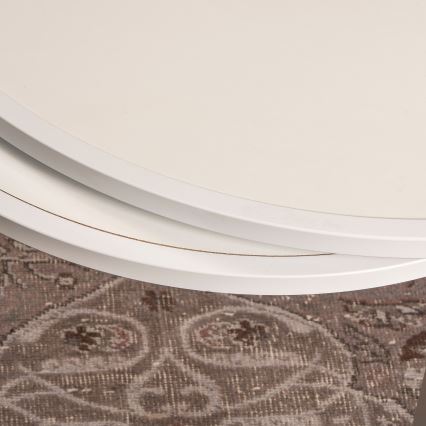 ZESTAW 2x Stolik kawowy TAMBUR biały