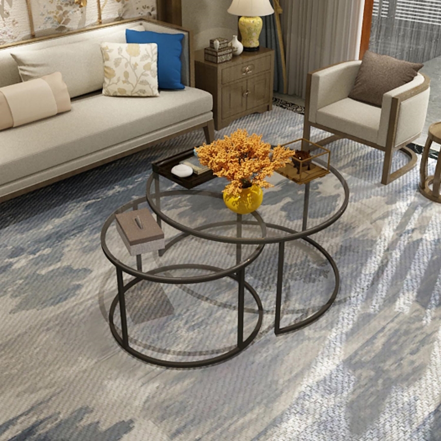 ZESTAW 2x Stolik konferencyjny BELARUS czarny