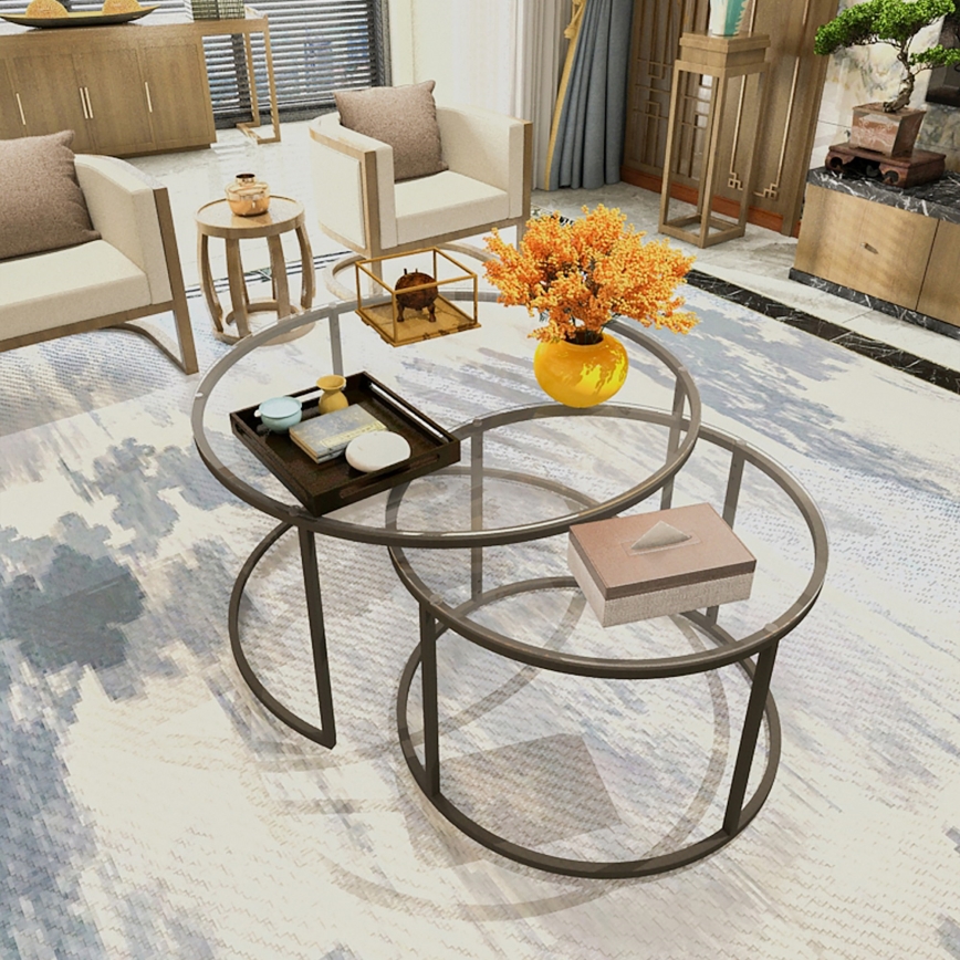 ZESTAW 2x Stolik konferencyjny BELARUS czarny