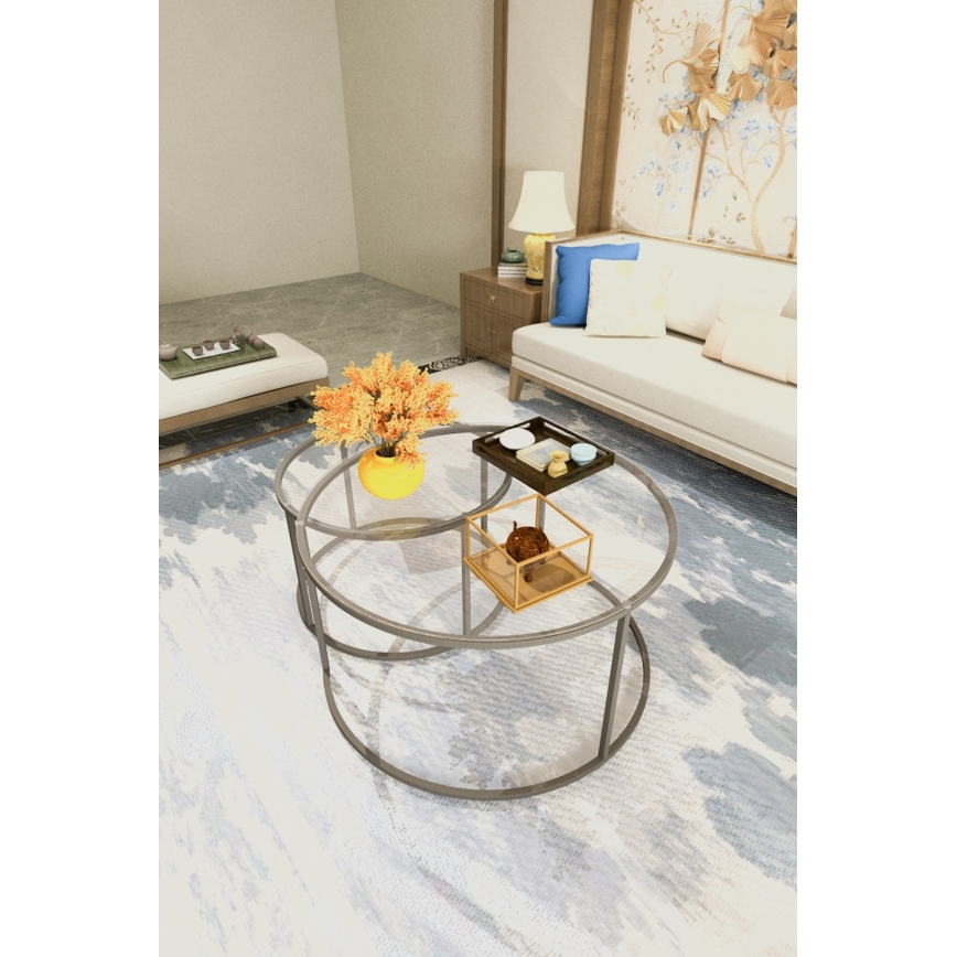 ZESTAW 2x Stolik konferencyjny BELARUS czarny